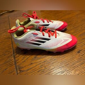 Adidas Kids cleats - White and Red
